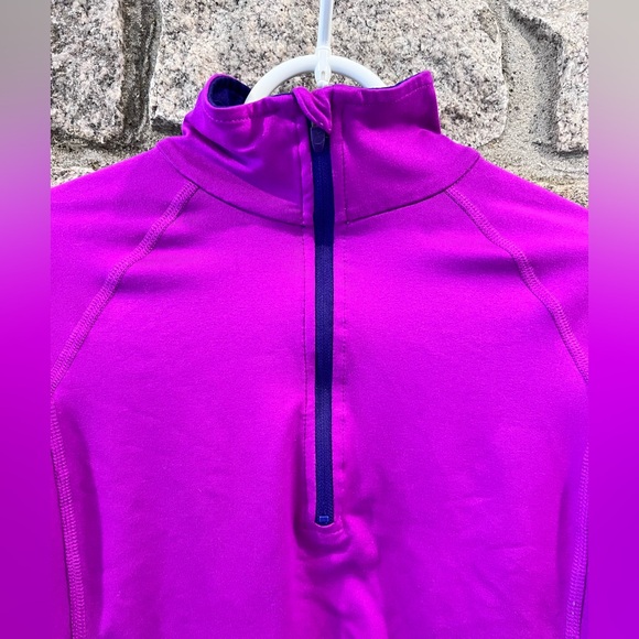 Tek Gear Dry Tek Quarter Zip Pullover - Pink/Purple - S - Picture 4 of 6